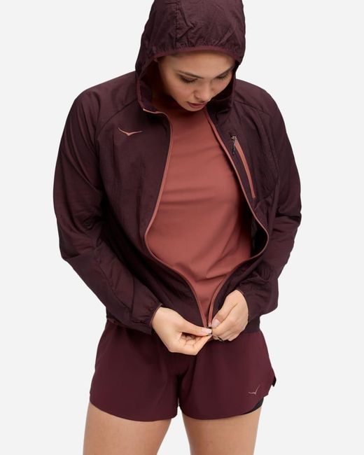 Hoka One One Red Skyflow Jacket