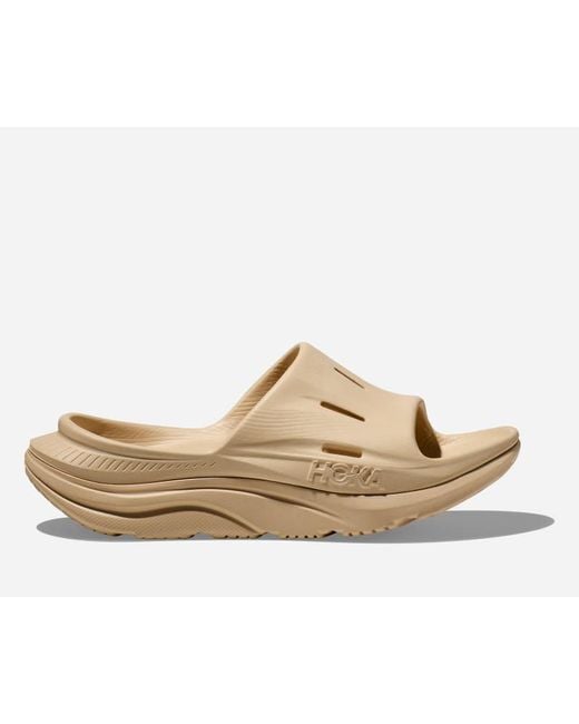 Hoka One One Brown Ora Recovery Slide 3