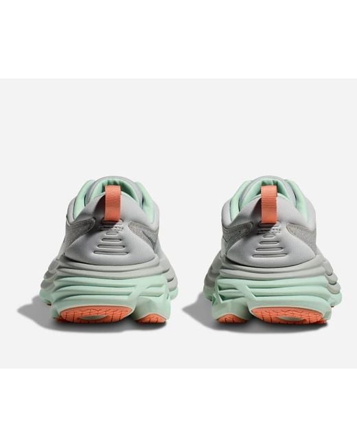 Hoka One One Gray Bondi 8 Running Shoes