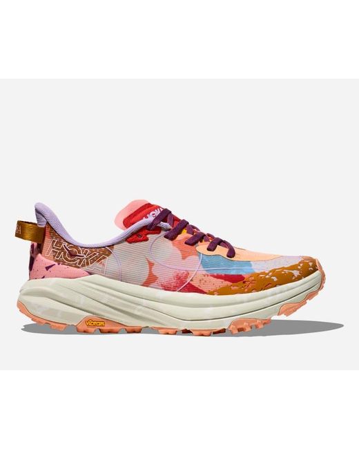 Hoka One One Red Speedgoat 6 Studio Proba Schuhe in Cadmium Orange/Whisper Green Größe 43 1/3 | Lifestyle