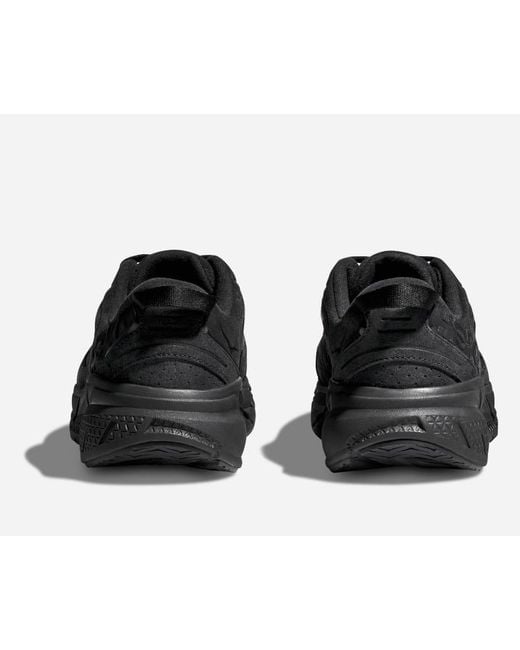 Clifton L Suede Chaussures En Taille Hoka One One en coloris Black