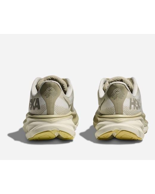 Hoka One One White Clifton 9 Gore-tex Road Running Shoes for men