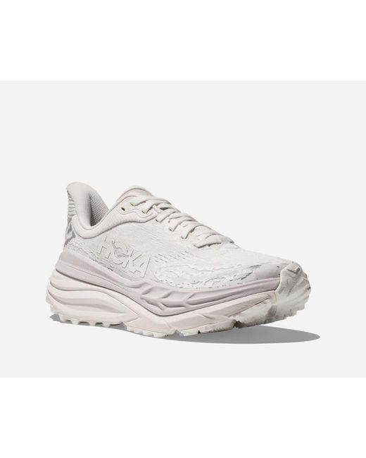 Hoka One One White Stinson 7 Trail Shoes for men