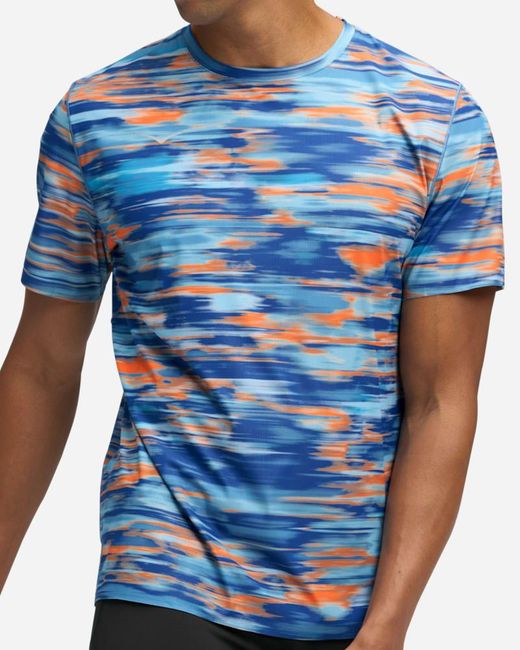 Hoka One One Blue Airolite Short Sleeve Top 2.0 for men