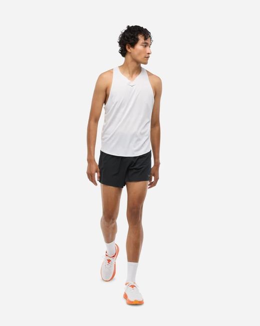Hoka One One White Race Day Singlet for men