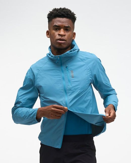 Hoka One One Blue Skyflow Wind Jacket for men