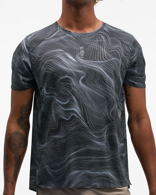 Hoka One One Blue Everyrun Short Sleeve Top for men