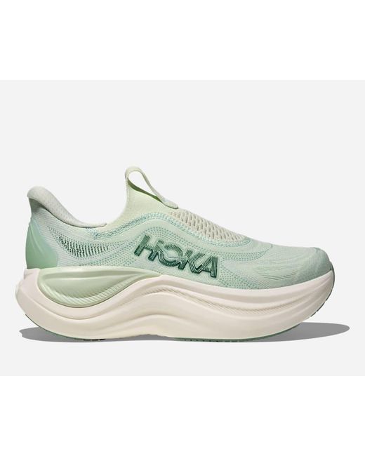 Hoka One One Blue Skyward Laceless Recovery Shoes