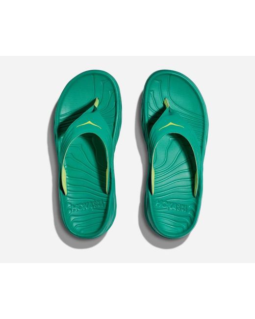 Hoka One One Ora Recovery Flip 2 Schuhe für Herren in Tech Green/Lettuce Größe 44 | Freizeit für Herren