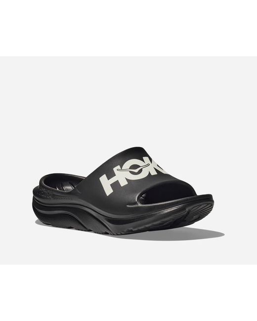 Hoka One One Black Ora Athletic Slide