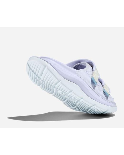 Hoka One One White Ora Luxe Recovery Shoes