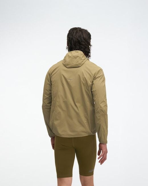 Hoka One One Green Skyflow Wind Jacket for men