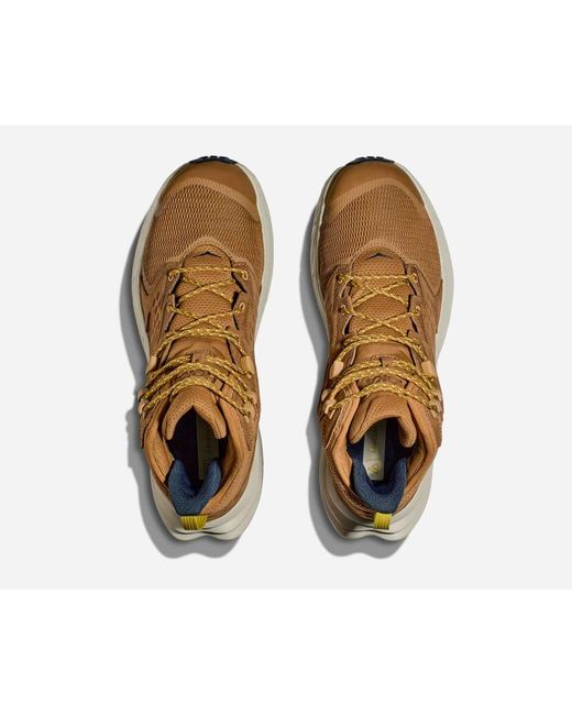 Hoka One One Anacapa 2 Mid GORE-TEX Schuhe für Herren in Honey/Celadon Tint Größe 40 2/3 | Wandern in Brown für Herren