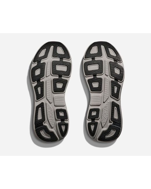 Hoka One One Gray Bondi 9 Road Running Shoes for men