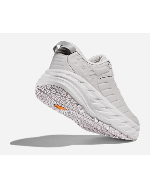 Hoka One One Gray Bondi Sr Shoe for men