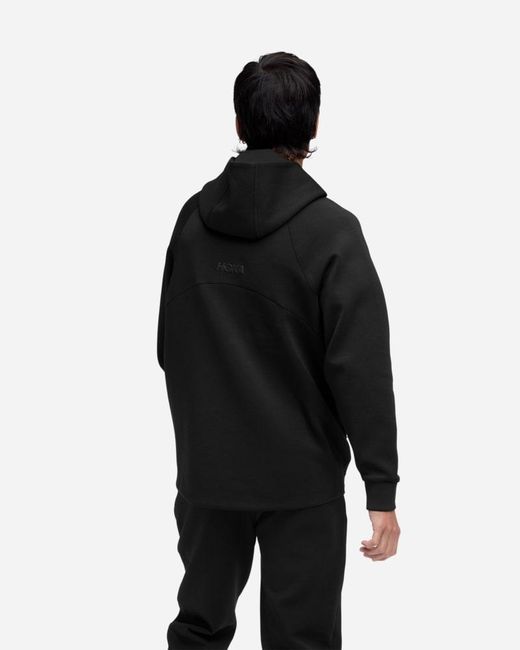 Hoka One One Black Essential Recovery Hoodie for men