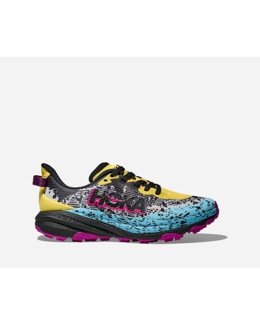 Hoka One One Blue Kid's Speedgoat 6 Trail Shoes