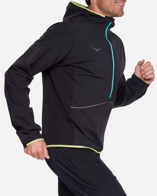 Hoka One One Blue Skyglow Half-zip Jacket for men