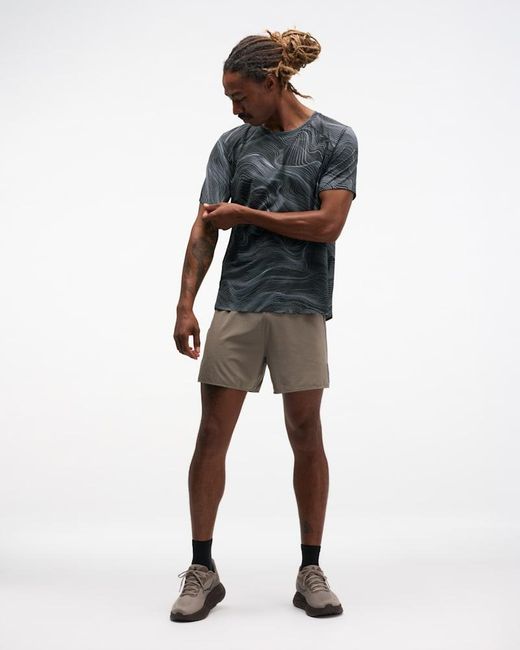 Hoka One One Blue Everyrun Short Sleeve Top for men