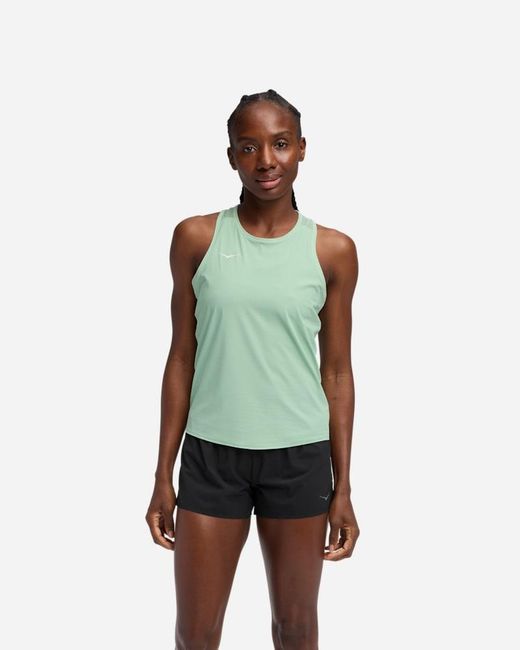 Hoka One One Green Airolite Tank Top 2.0