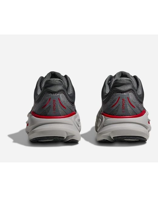 Hoka One One Gray Bondi 9 Road Running Shoes for men