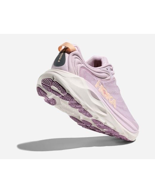 Hoka One One Purple Gaviota 6 Road Running Shoes