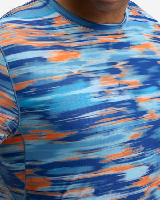 Hoka One One Blue Airolite Short Sleeve Top 2.0 for men