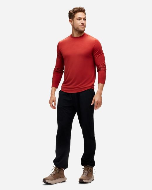 T-Shirt À Manches Longues Essential Pour Homme En Taille Hoka One One pour homme en coloris Red