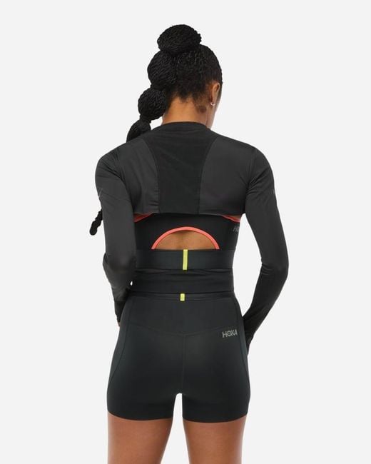 Hoka One One White Race Day Shrug Jacket