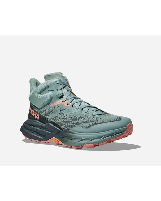 Speedgoat 5 Mid GORE-TEX Chaussures pour Femme en Agave/Spruce Taille 36 2/3 | Trail Hoka One One en coloris Blue