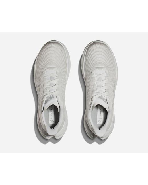 Hoka One One White Mach 5 Road Running Shoes