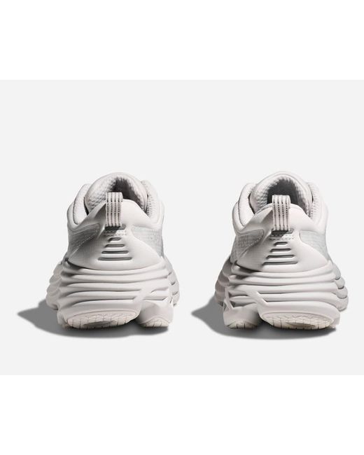 Hoka One One White Stealth/tech Bondi 8 Caged Lifestyle Shoes