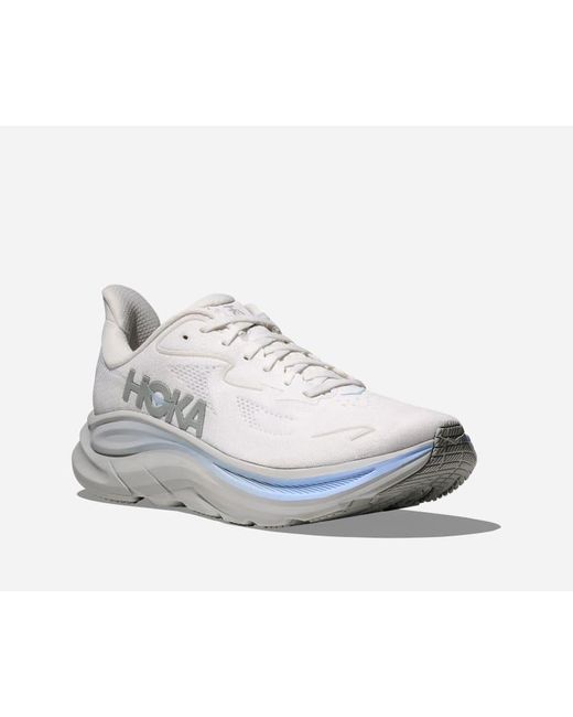 Hoka One One White Clifton 10 Road Running Shoes for men