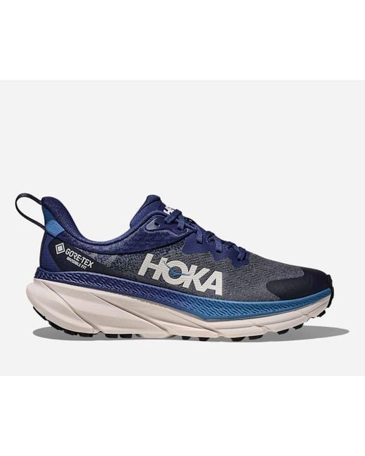 Hoka One One Challenger 7 GORE-TEX Schuhe für Herren in Midnight Blue/Grout Größe 40 2/3 | Gelände für Herren