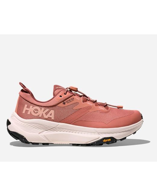 Hoka One One Red Transport GORE-TEX Schuhe für Damen in Blush/Rose Cream Größe 36 2/3 | Wandern