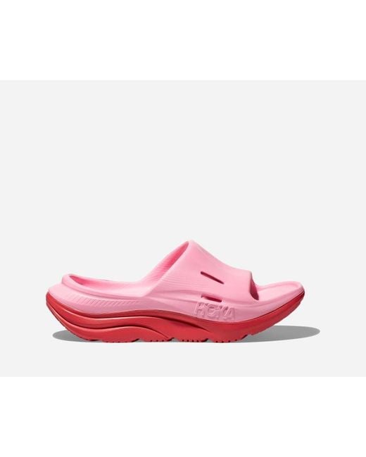 Hoka One One Pink Kid's Ora Recovery Slide 3 for men