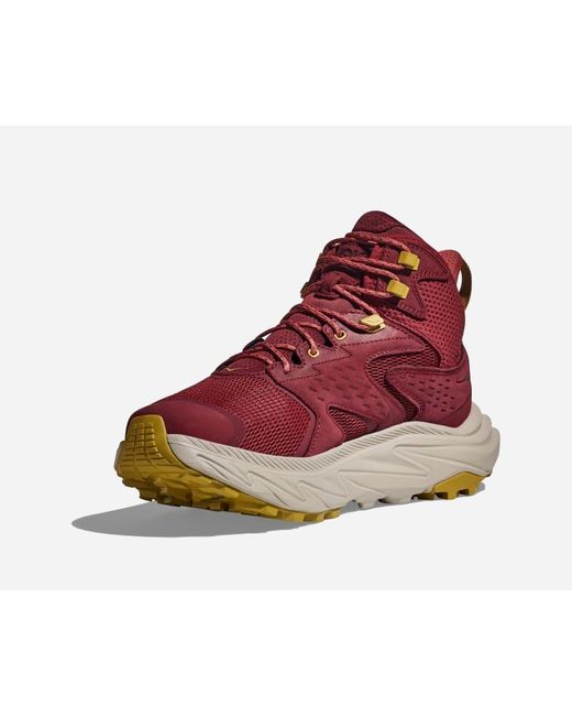 Hoka One One Anacapa 2 Mid GORE-TEX Schuhe für Herren in Cabernet/Oxford Tan Größe 44 2/3 | Wandern in Red für Herren