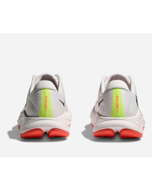 Hoka One One White Rincon 4 Road Running Shoes