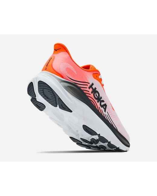 Hoka One One Red Clifton 11 Road Running Shoes for men