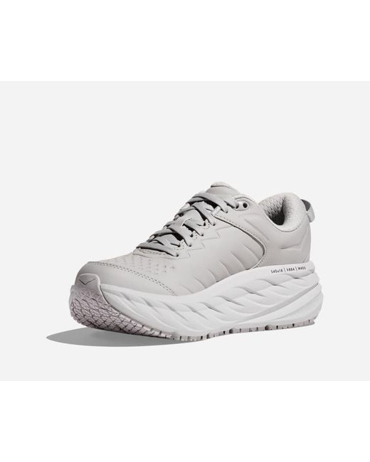 Hoka One One Gray Bondi Sr Shoe for men
