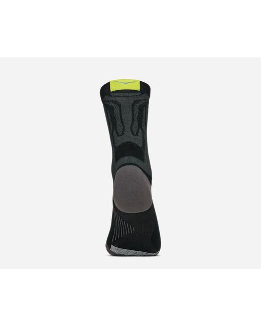 Hoka One One Black Clifton Crew Run Sock