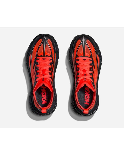Hoka One One Red Mafate Speed 4 Lite Lifestyle Shoes