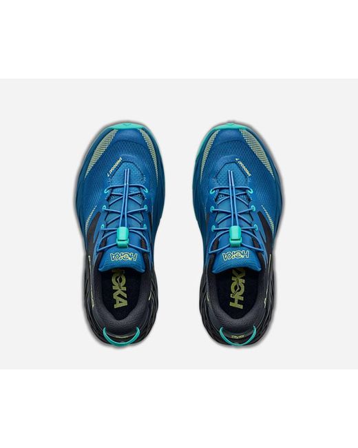 Hoka One One Blue Kid's Speedgoat 7 Trail Shoes
