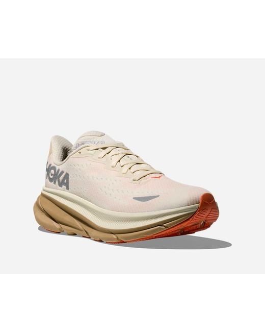 Hoka One One White Clifton 9 Gore-tex Road Running Shoes