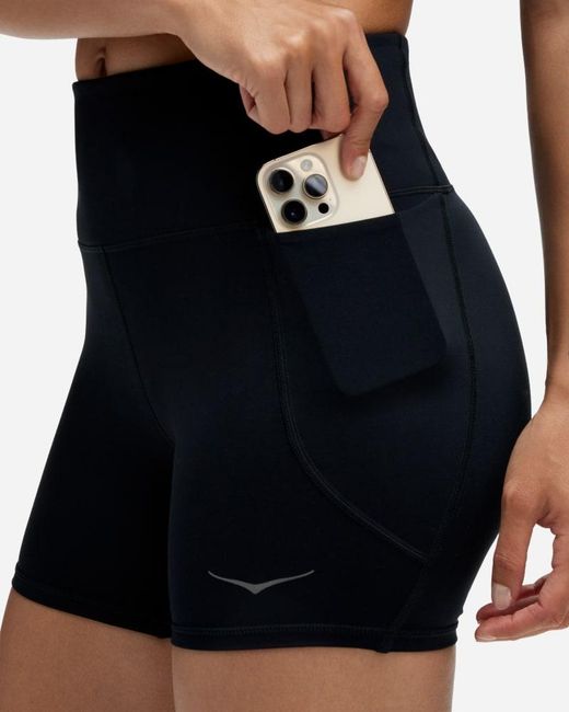 Hoka One One Black Elaro 5" Bike Shorts