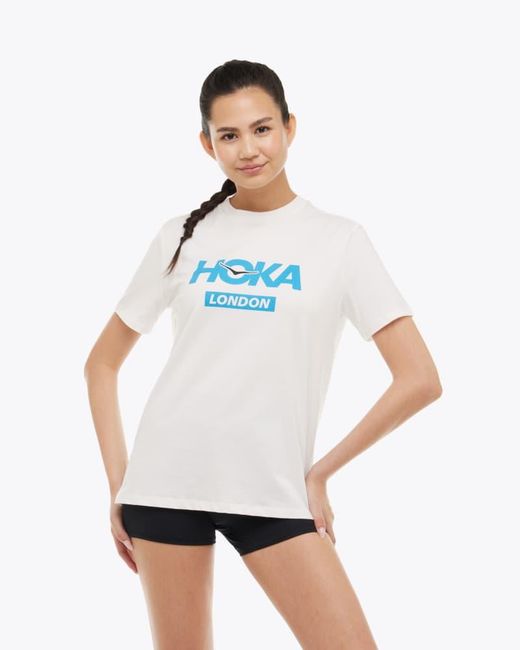 Hoka One One White London City T-shirt
