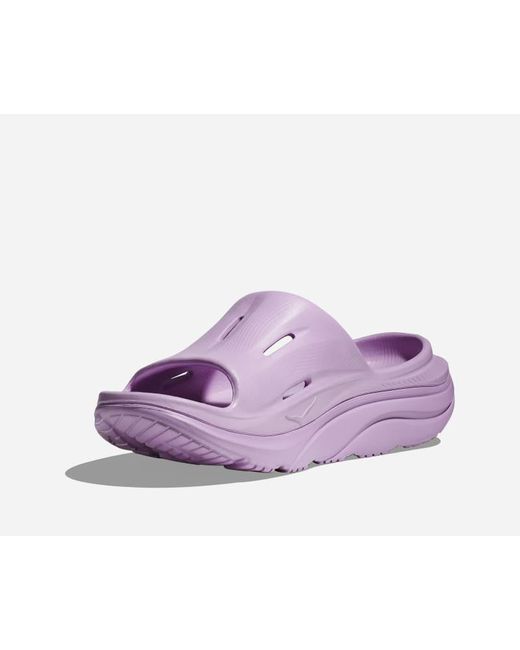 Ora Recovery Slide 3 Chaussures En Taille Hoka One One en coloris Purple