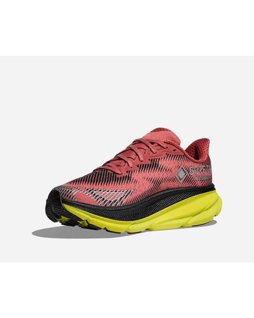 Hoka One One Multicolor Clifton 9 GORE-TEX TS Schuhe in Clay/Black Größe 36 | Lifestyle