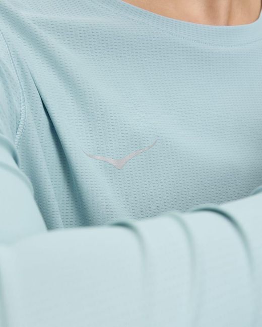 Hoka One One Blue Airolite Long Sleeve Top 2.0