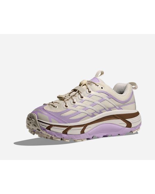 Hoka One One White Mafate Three2 Lifestyle Shoes